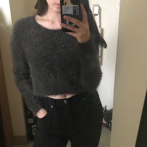 abercrombie and fitch soft cropped sweater